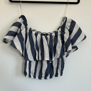 Lulus stripped crop top